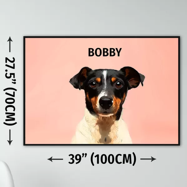 Cartoonize Photo Effect cat home deco pet customized dog poster size