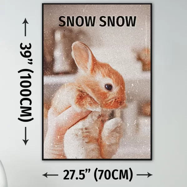 customized pet poster download printable rabbit portrait